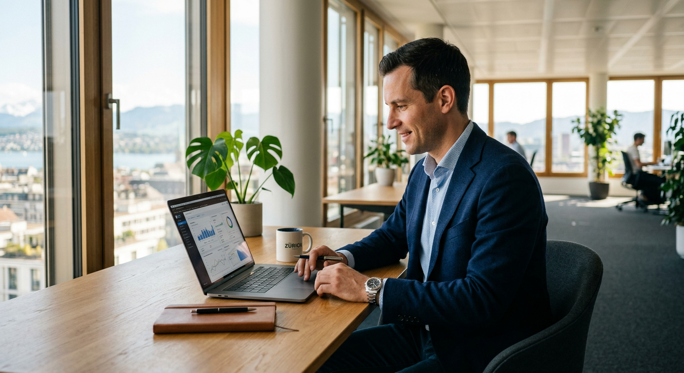 Entrepreneur suisse optimisant son site web pour apparaître dans les réponses des IA comme Gemini et ChatGPT