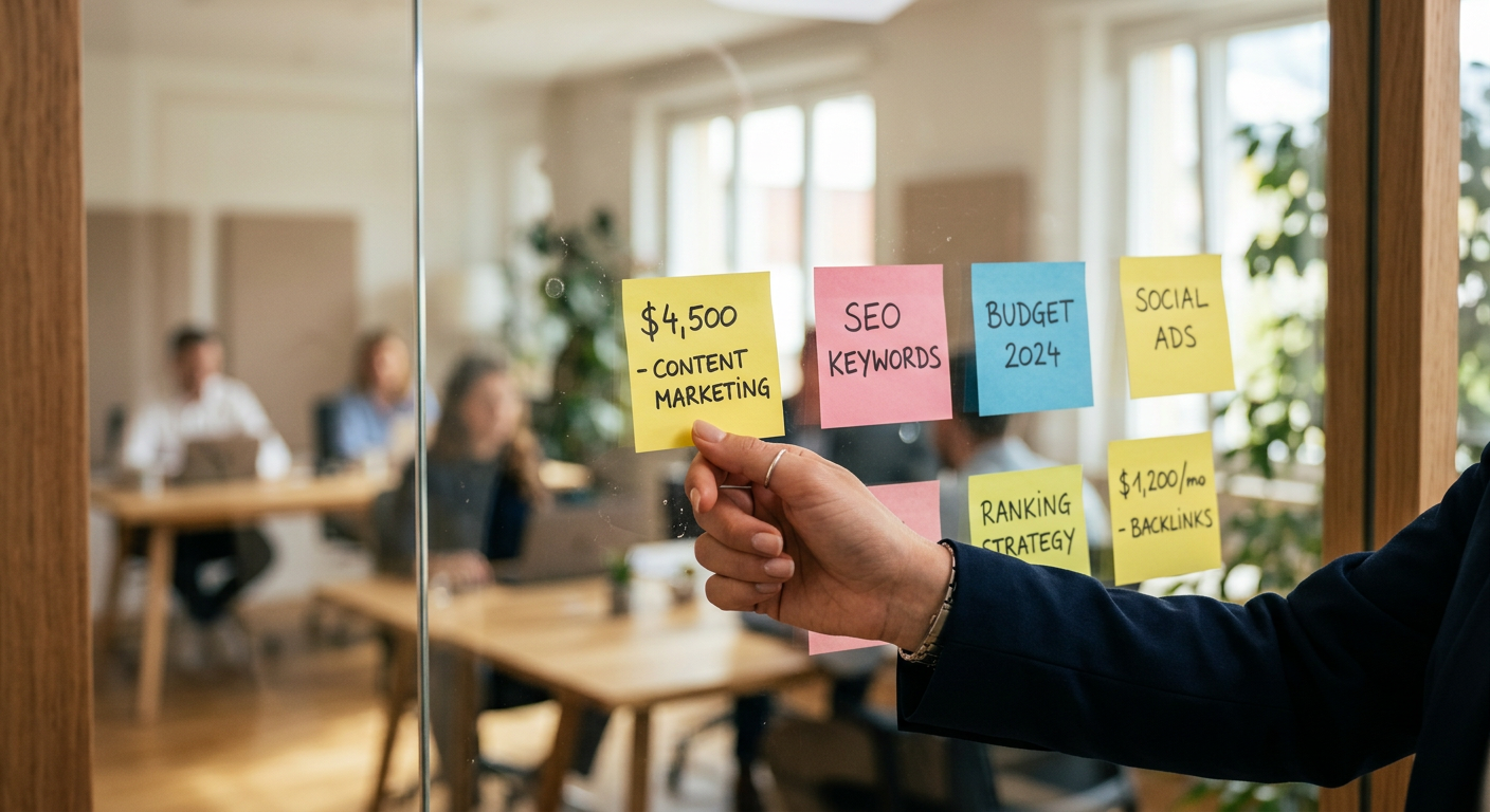 Planification budgétaire d'un outil SaaS combinant SEO, audit de site, backlinks et intelligence artificielle pour PME suisses