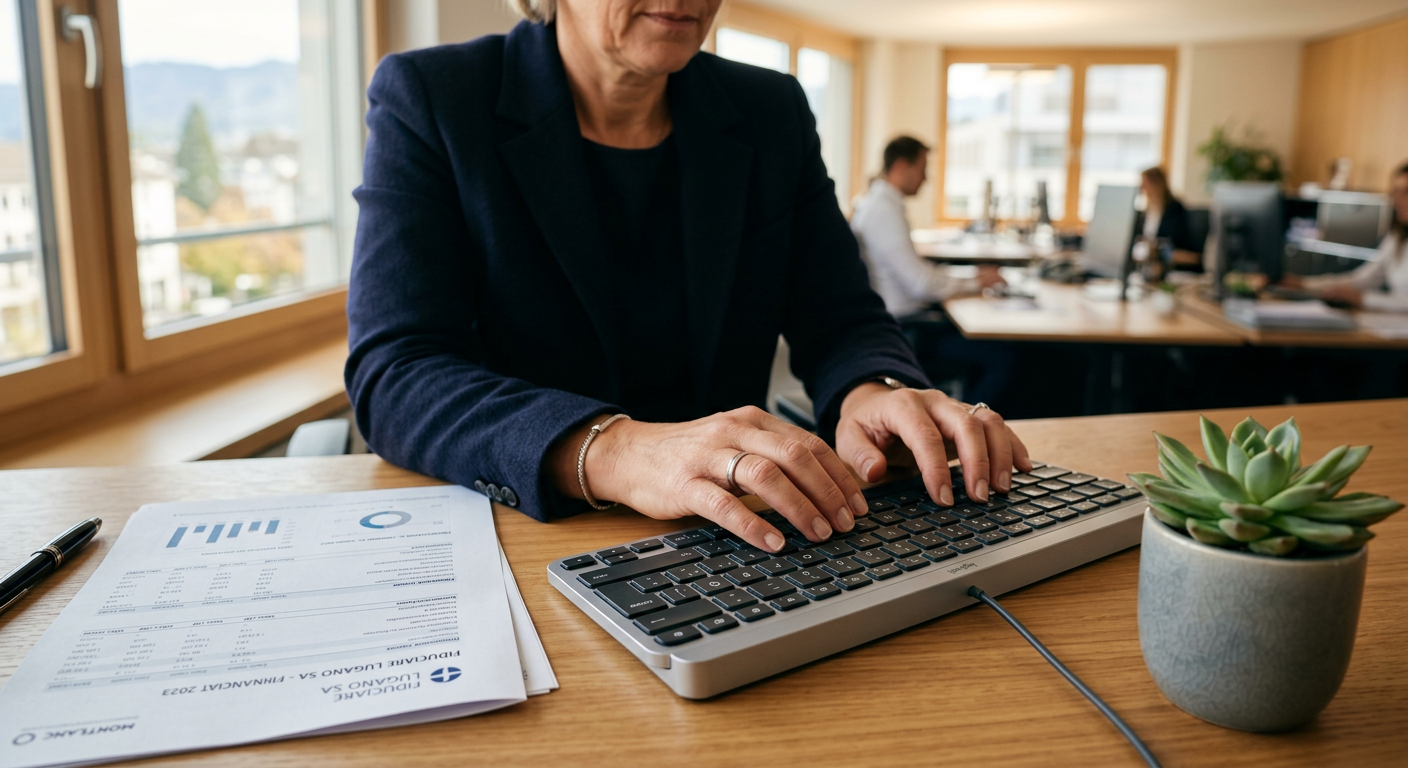 Comptabilité automatisée avec IA en Suisse romande - saisie de données comptables par un fiduciaire
