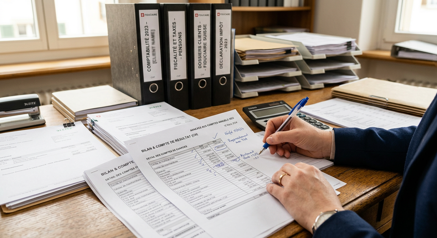 Documents comptables et fiscaux traités automatiquement par un agent IA dans une fiduciaire en Suisse romande