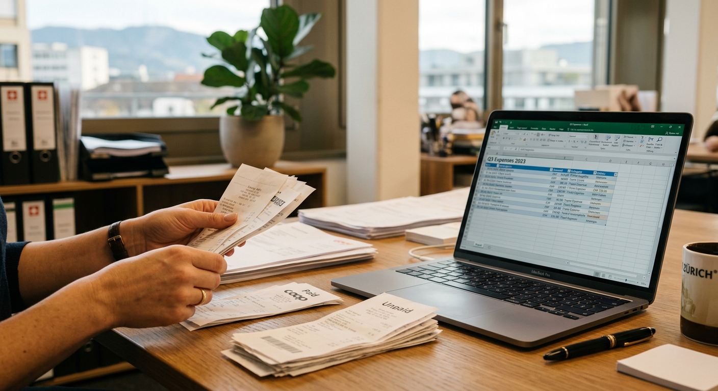 Automatisation des factures et reçus comptables pour une PME suisse avec un logiciel de comptabilité moderne
